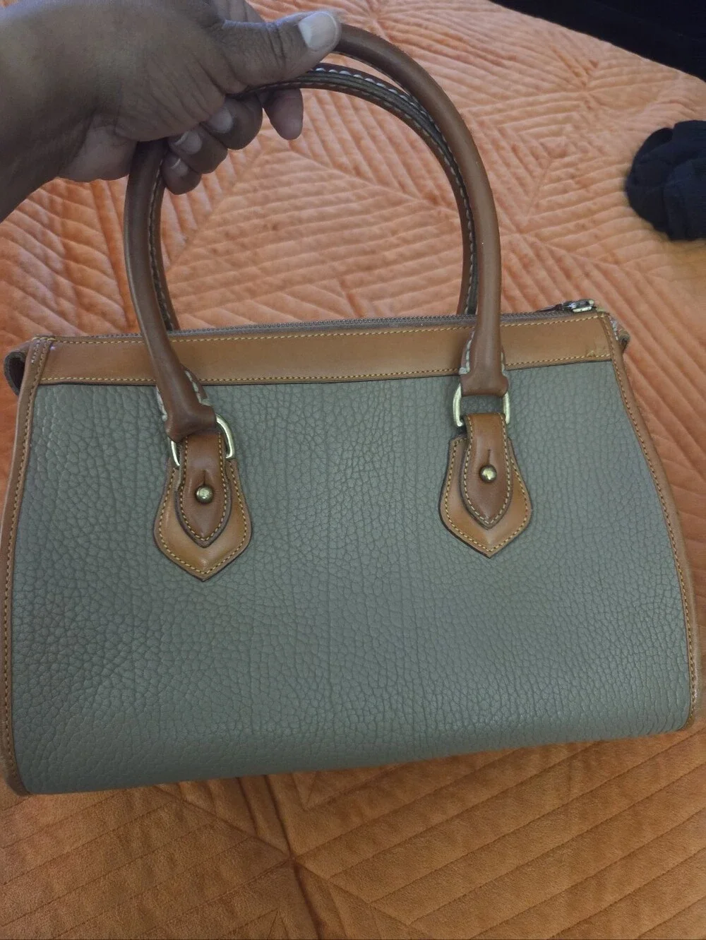 Vintage 1990s Dooney & Bourke AWL Leather Satchel